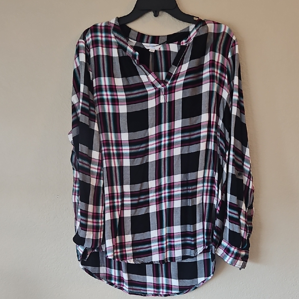 Time And‎ Tru L Plaid Shirt